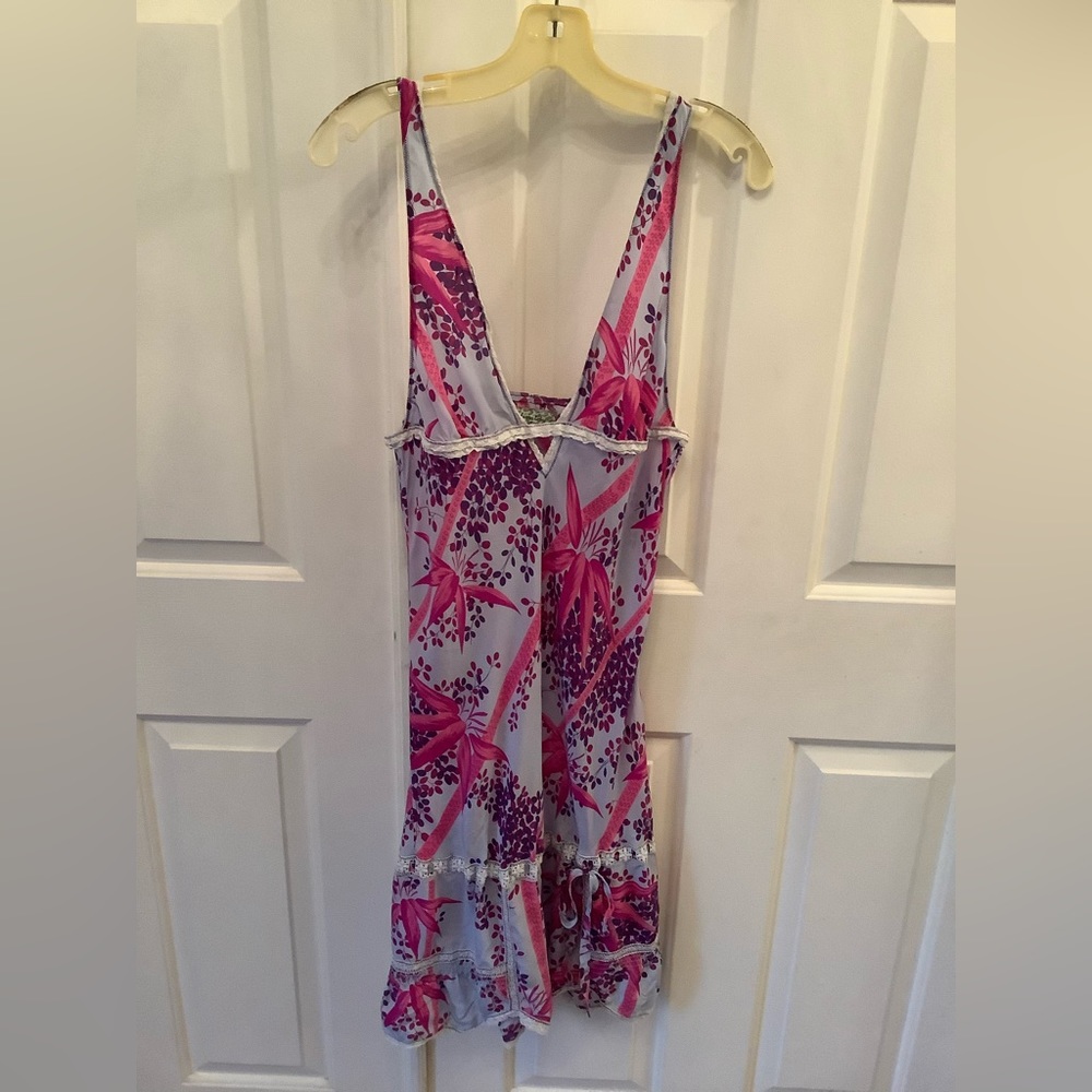 Free people silk slip dress size L